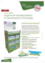Hygienische Handdesinfektion im übersichtlichen POS-Display