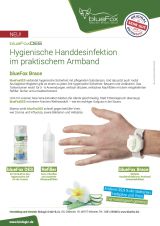Hygienische Handdesinfektion im praktischem Armband